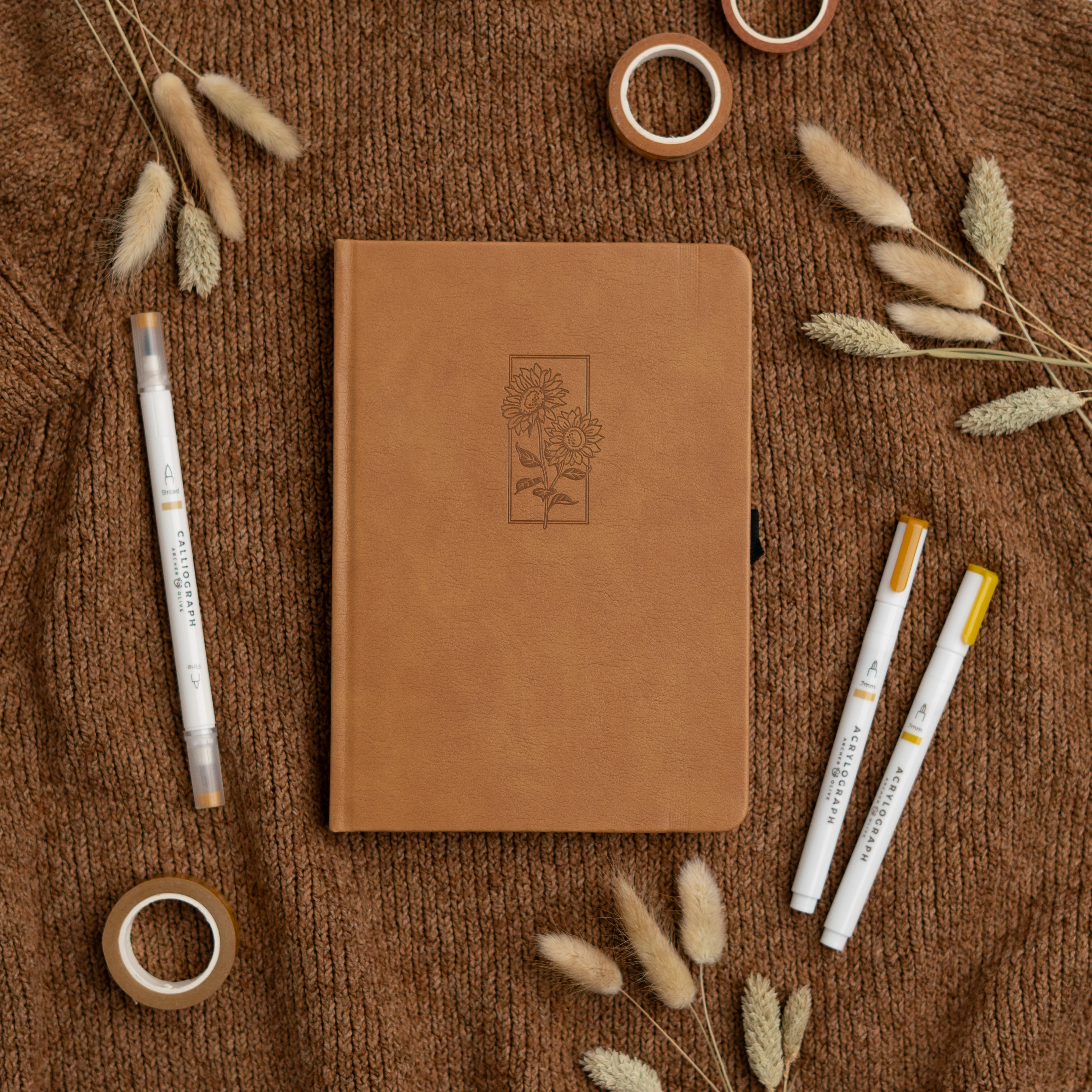 Sunflower - Dot Grid Notebook - 128 pages