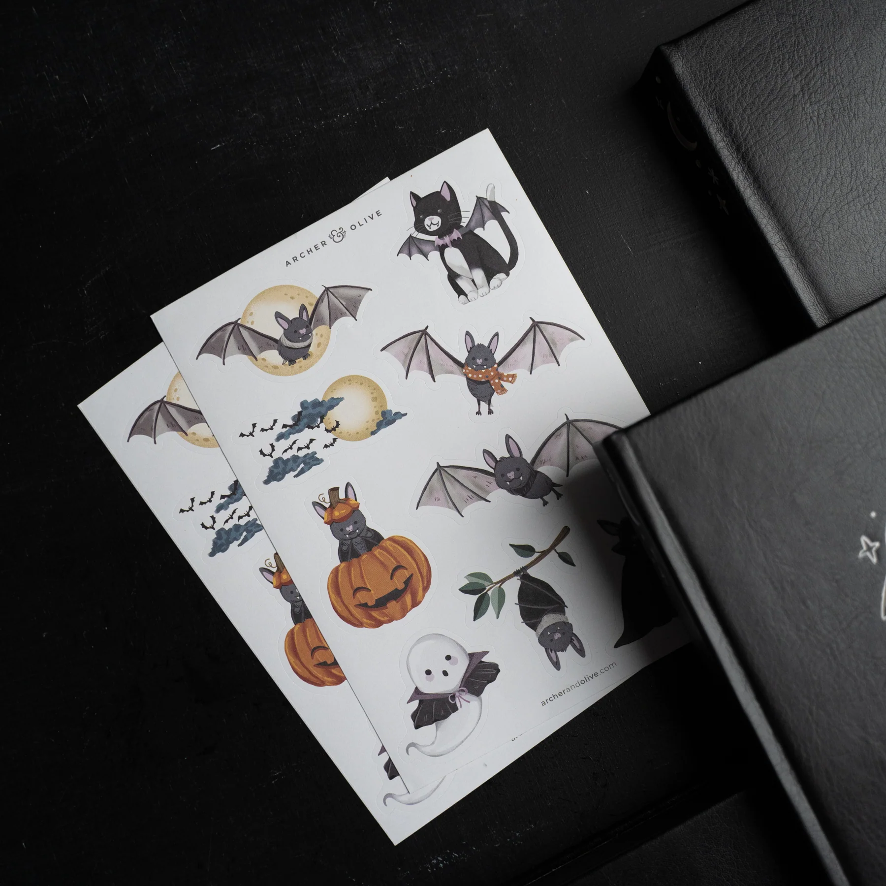 Cute Bat Sticker Set - Image 3