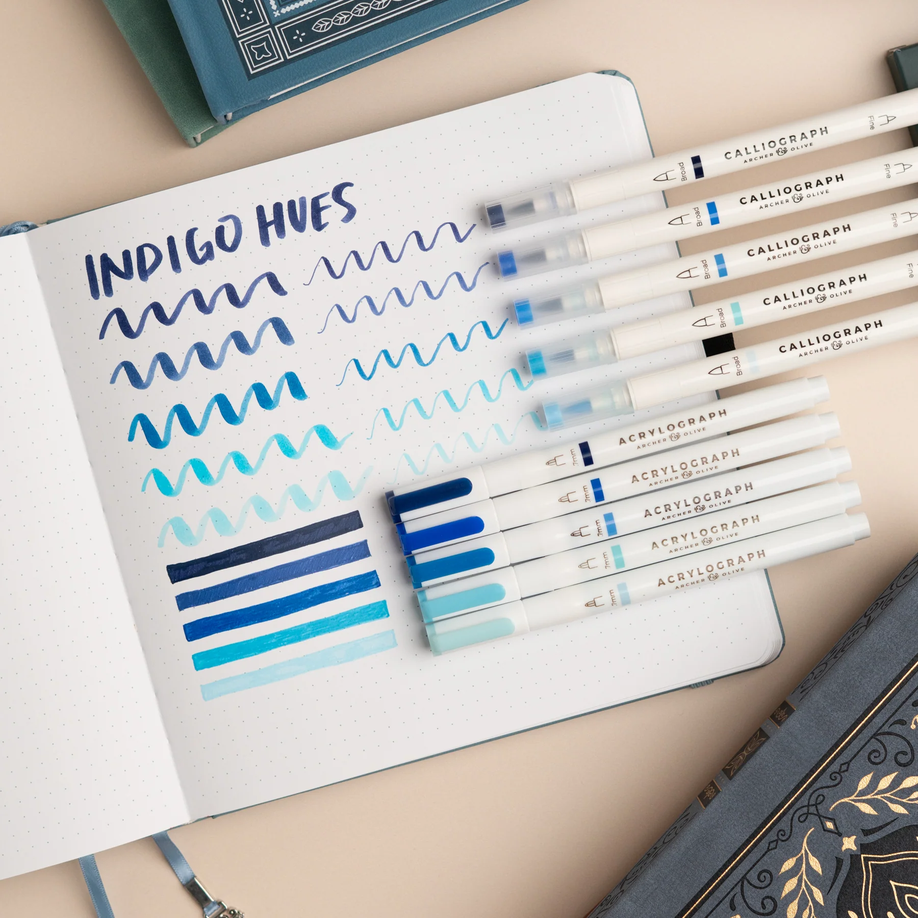 Indigo Hues Sets of 5 - Image 4