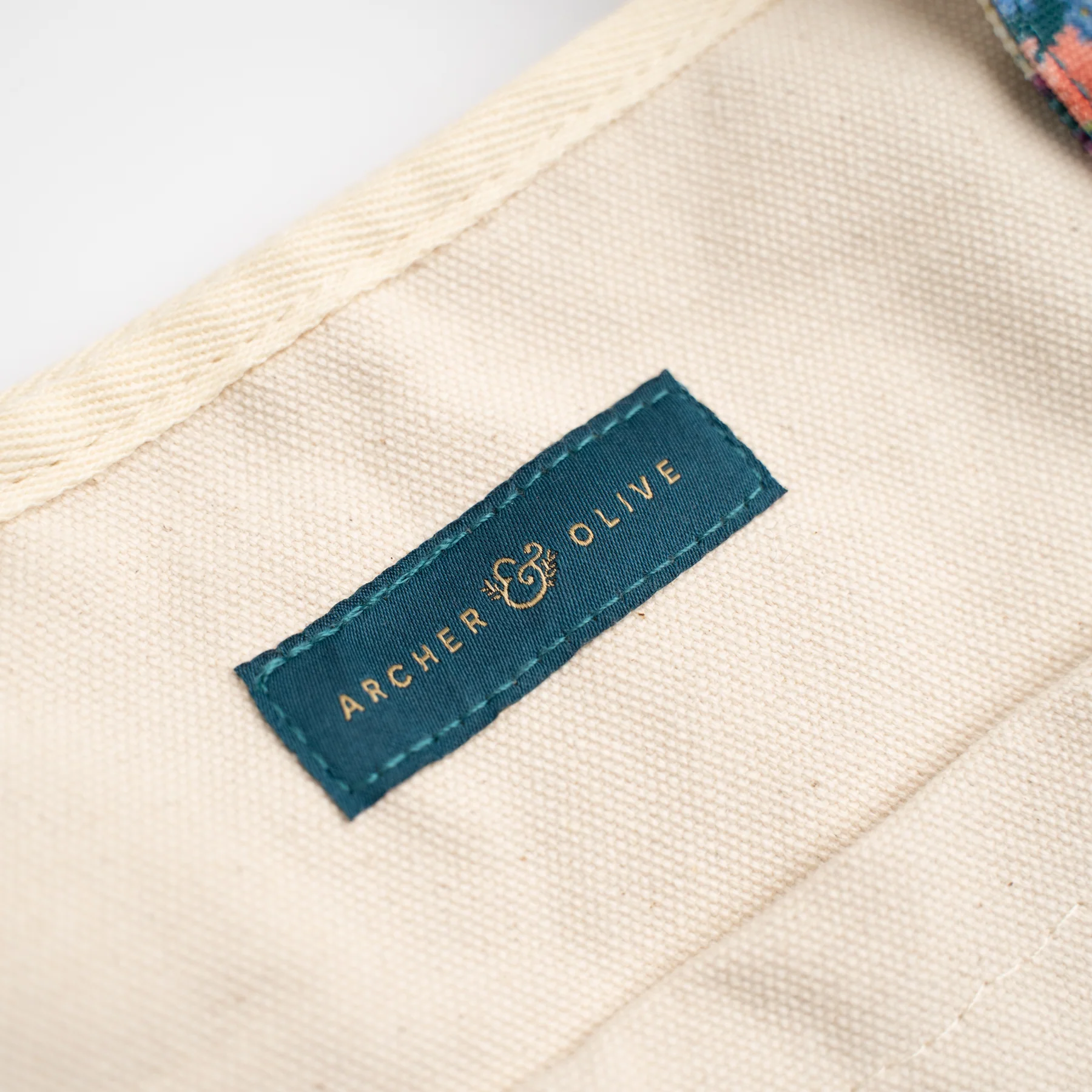 Meadow & Vine Canvas Tote - Image 4