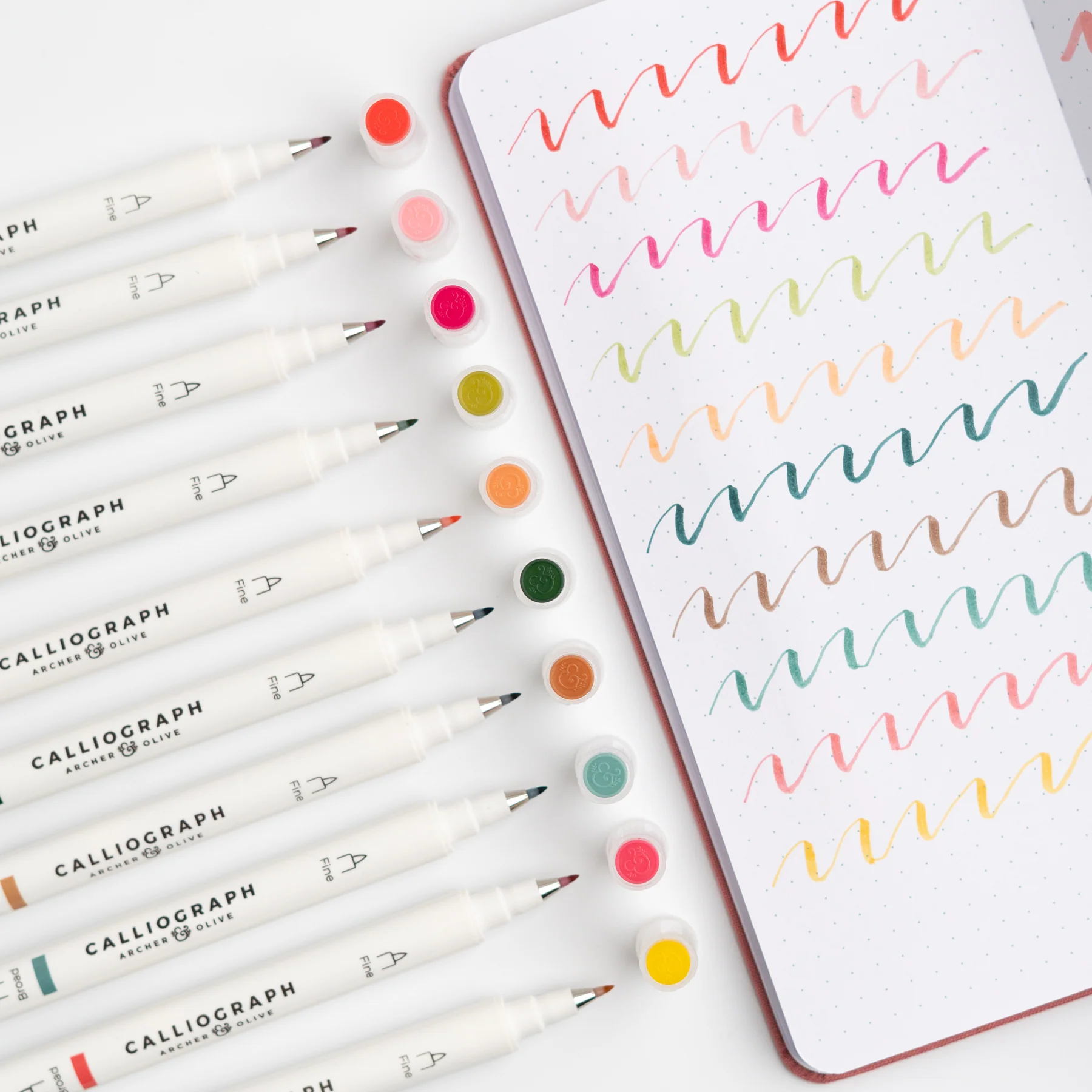 Meadow & Vine Set of 10 Calliograph Pens - Image 3