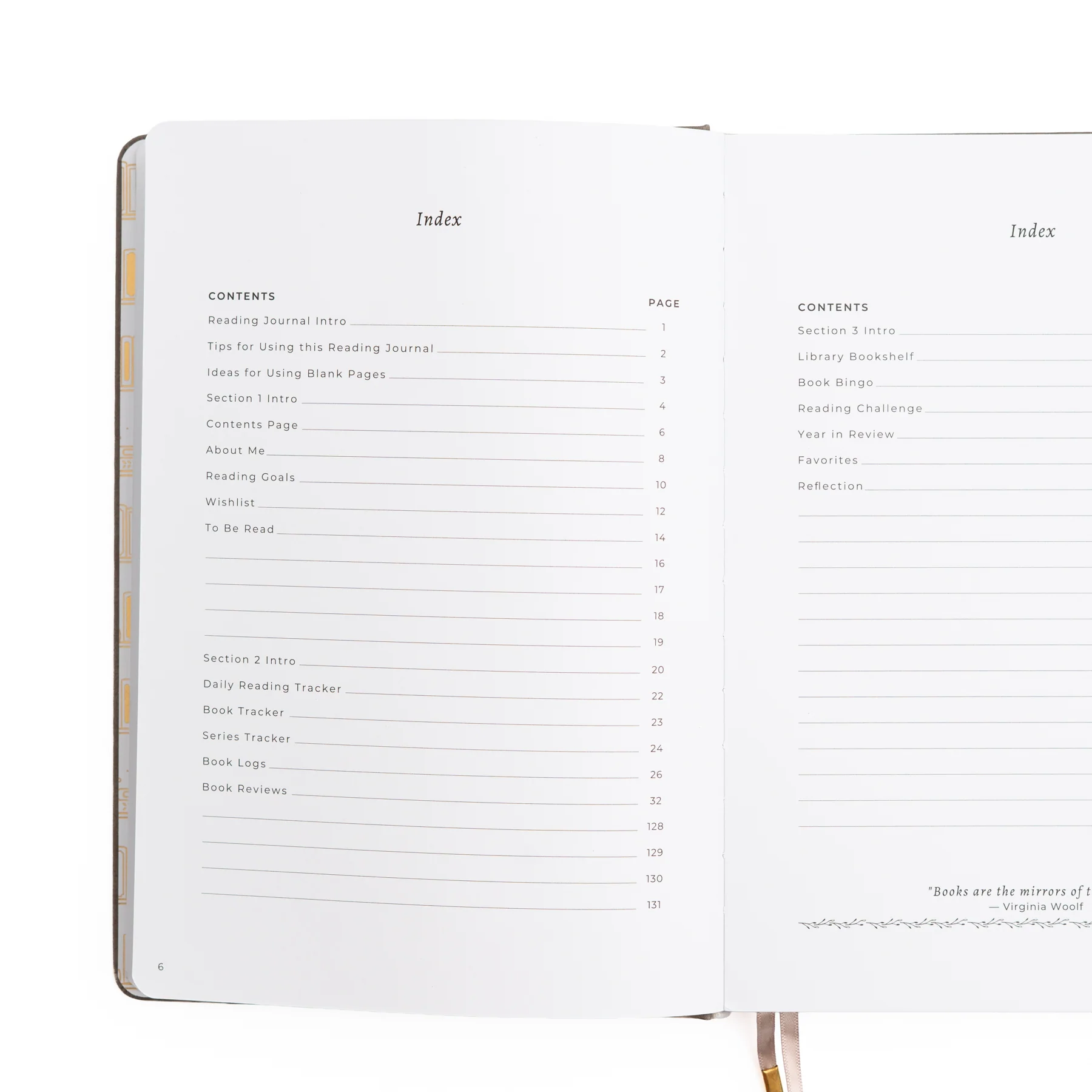 Vintage Library in Lilac: Reading Journal - Image 11