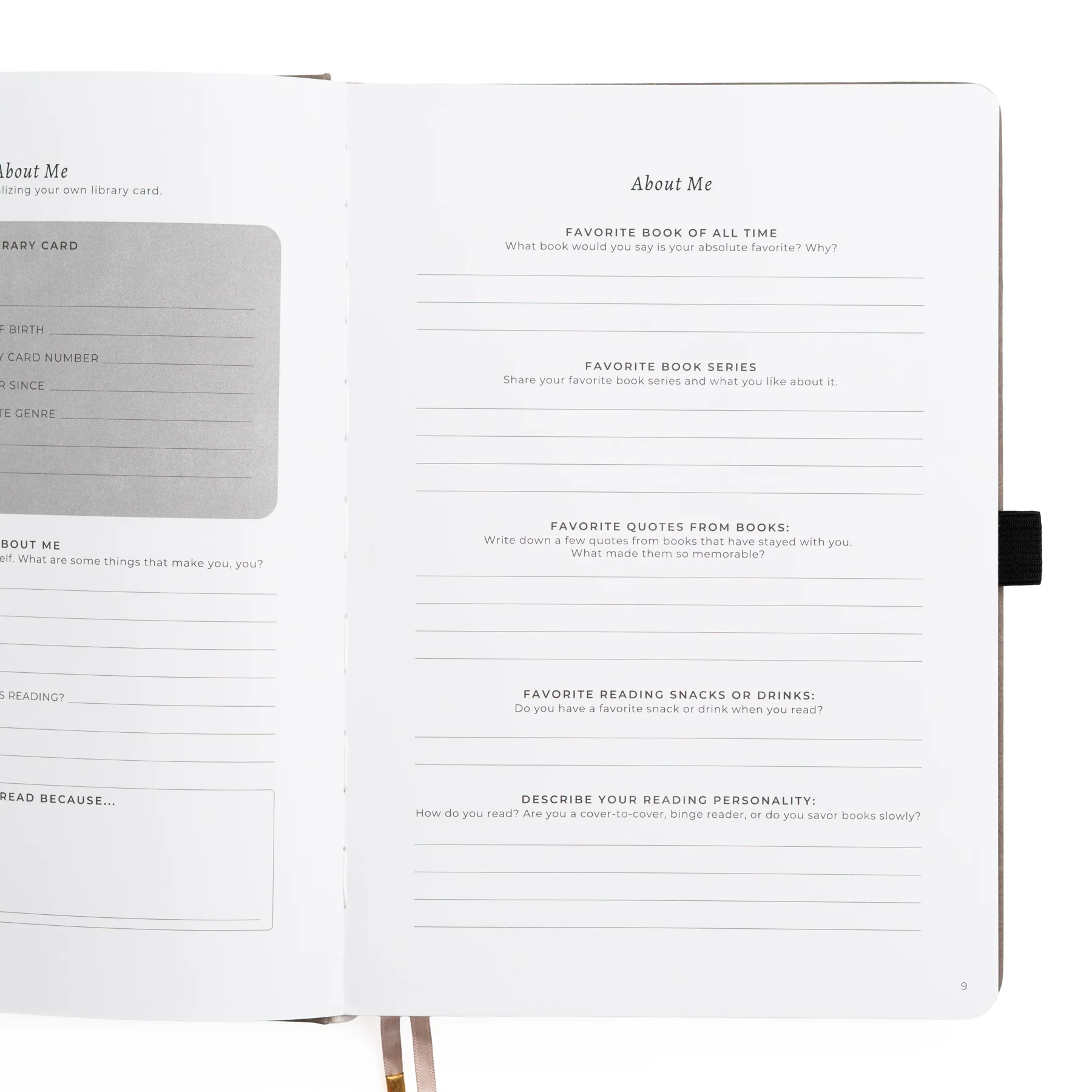 Vintage Library in Lilac: Reading Journal - Image 12