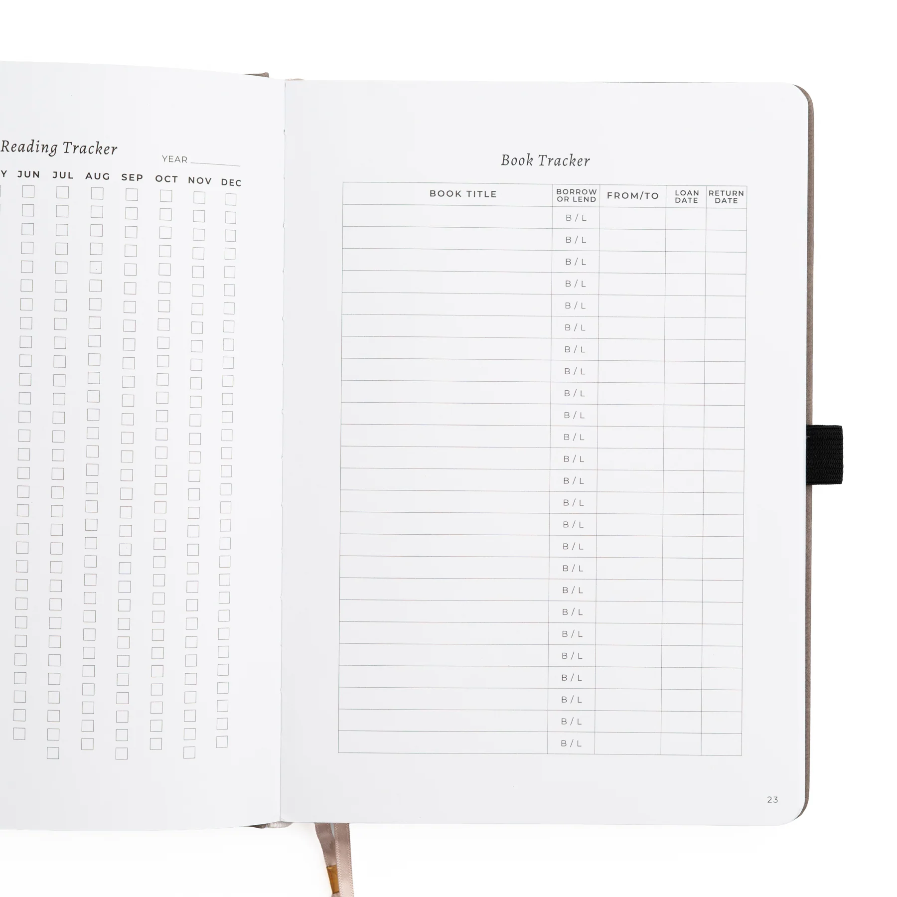 Vintage Library in Lilac: Reading Journal - Image 13
