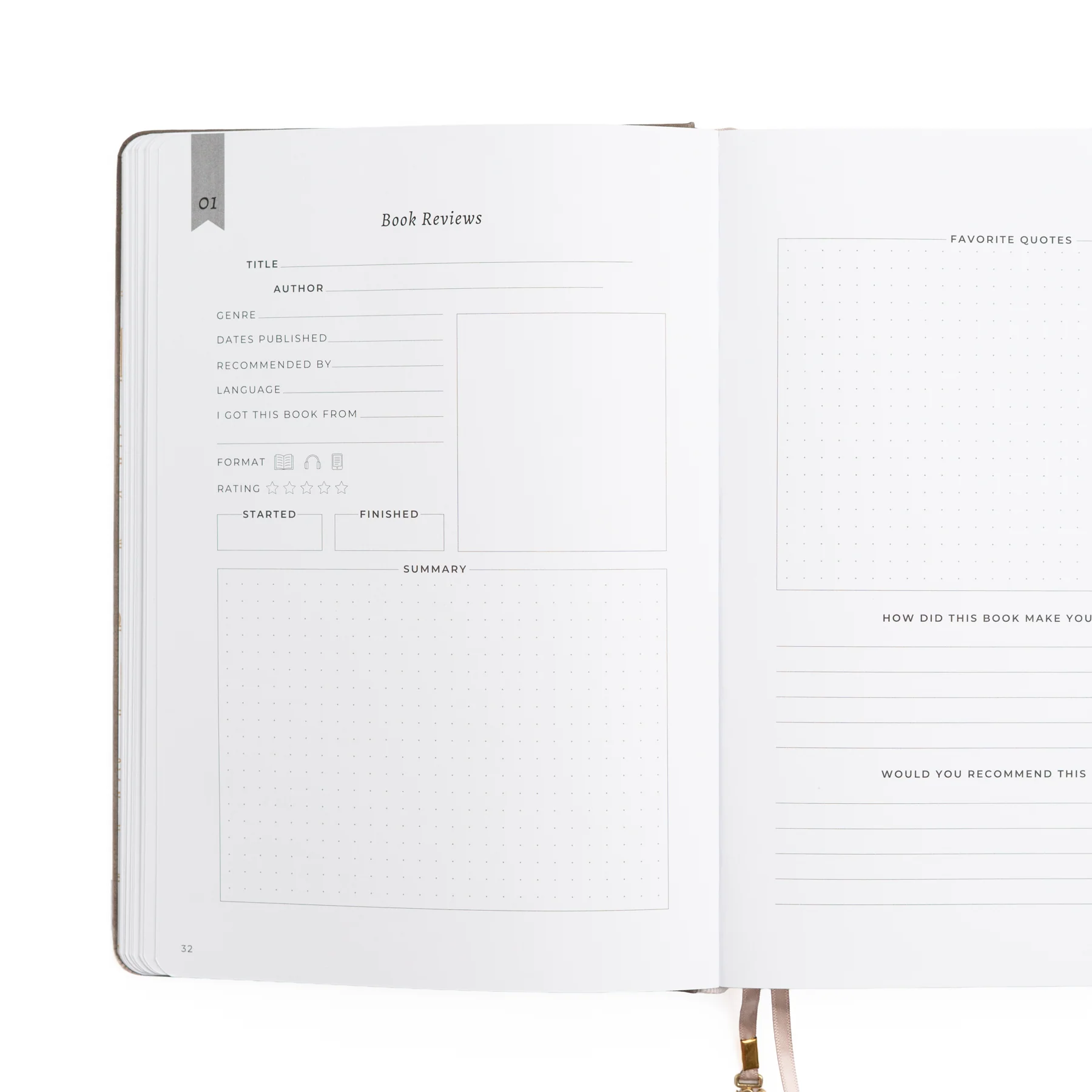 Vintage Library in Lilac: Reading Journal - Image 14