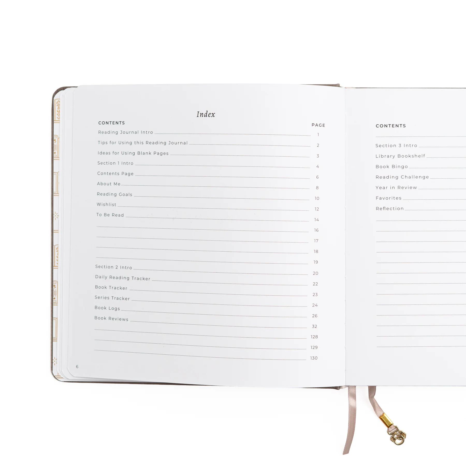 Vintage Library in Lilac: Reading Journal - Image 15