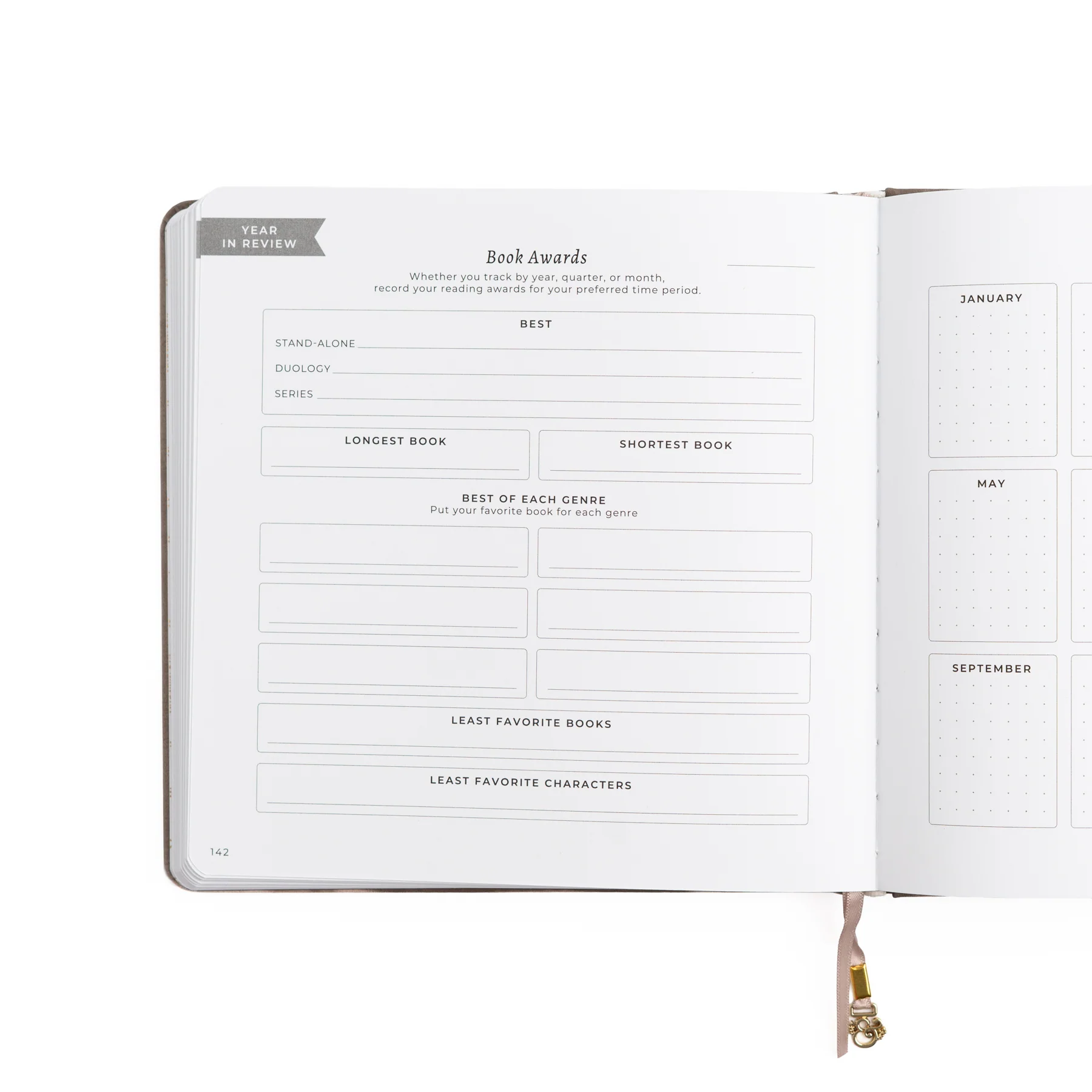 Vintage Library in Lilac: Reading Journal - Image 18
