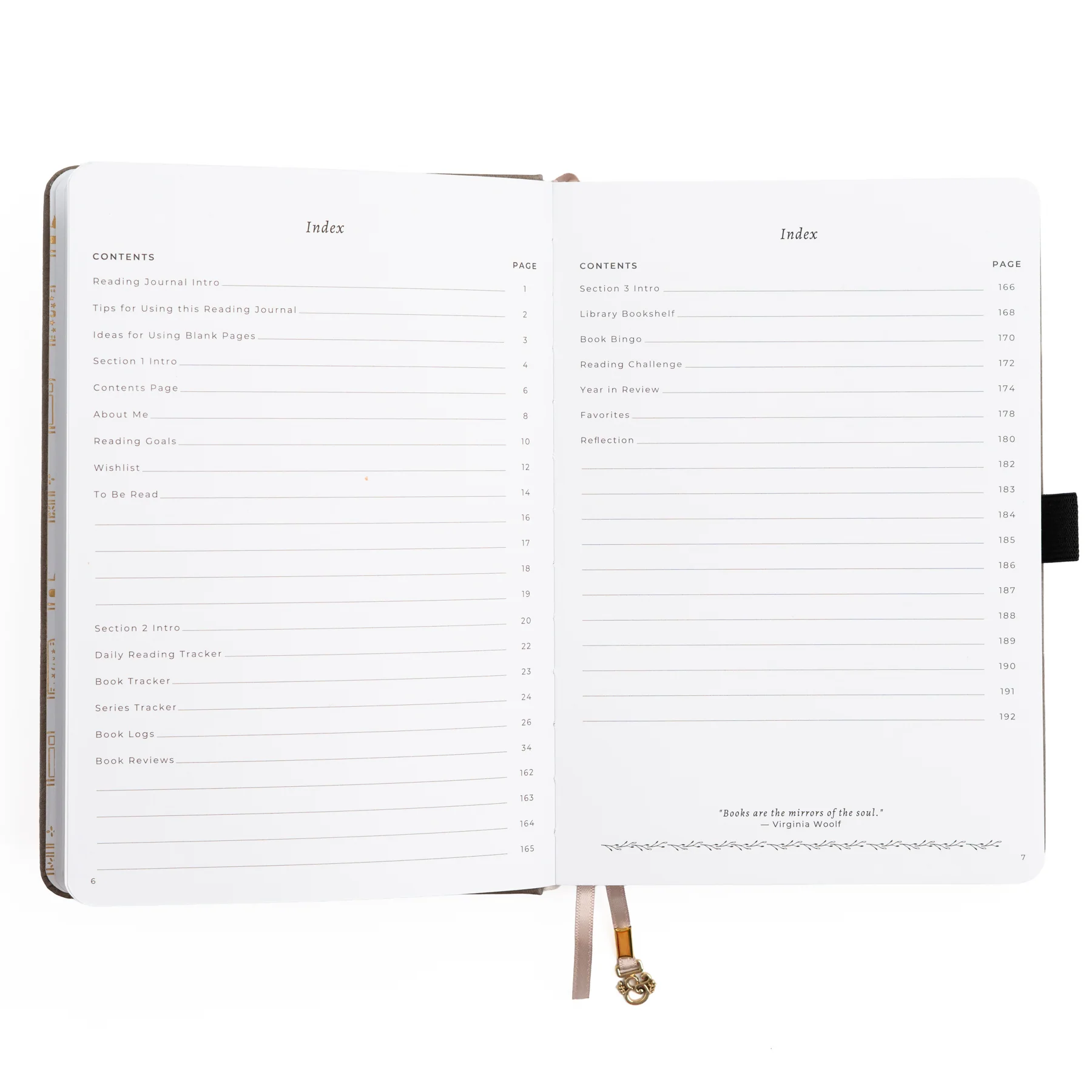 Vintage Library in Lilac: Reading Journal - Image 8